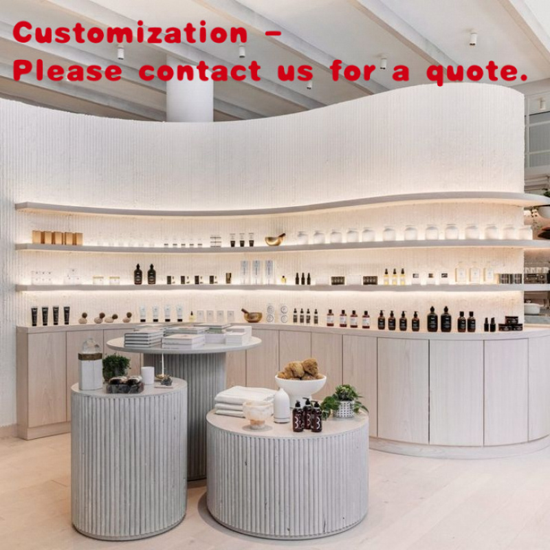 Luxury Skincare Retailers - カスタム高級美容店インテリアデザイン特注限定リテールショップレイアウト香水化粧品スキンケアショップショーケースディスプレイ