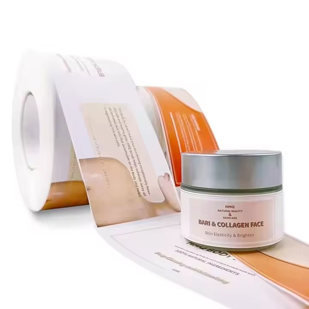 カスタム高級ビニールラベル｜防水ロゴ印刷｜ロール化粧品瓶ステ - Luxury Skincare Jars のレビューと価格