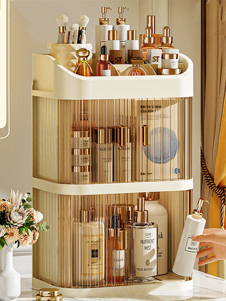 化粧品収納ボックス、デスクトップメイクアップオーガナイザー、 - Luxury Natural Skincare のレビューと価格