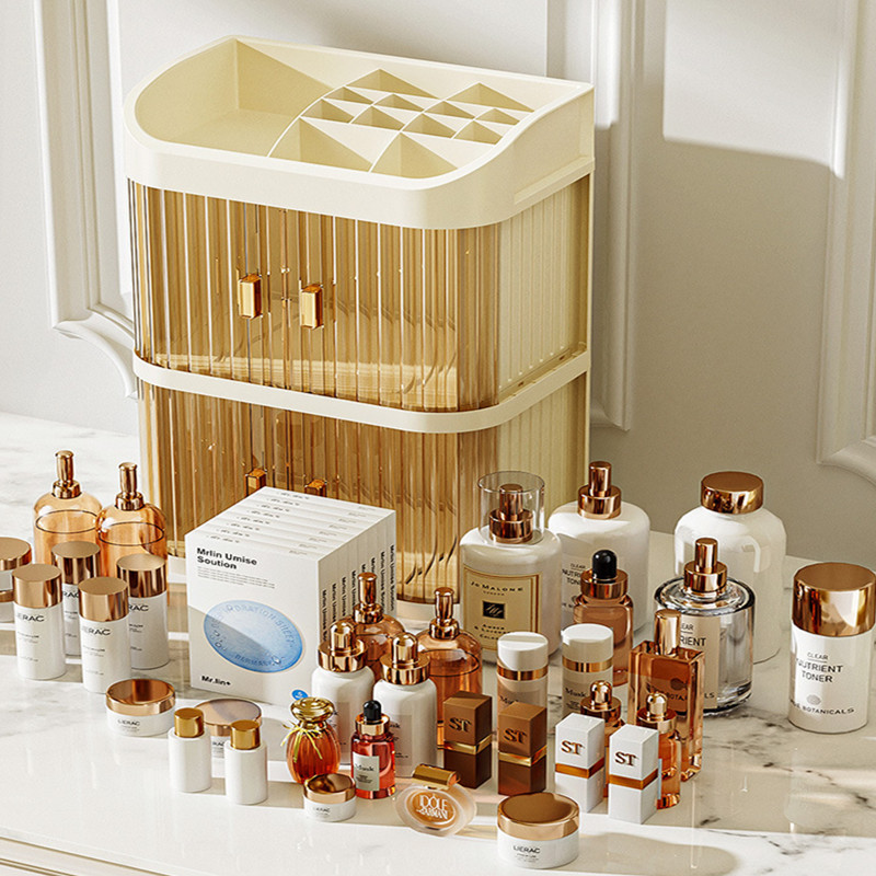 化粧品収納ボックス、デスクトップメイクアップオーガナイザー、 - Luxury Natural Skincare のレビューと価格