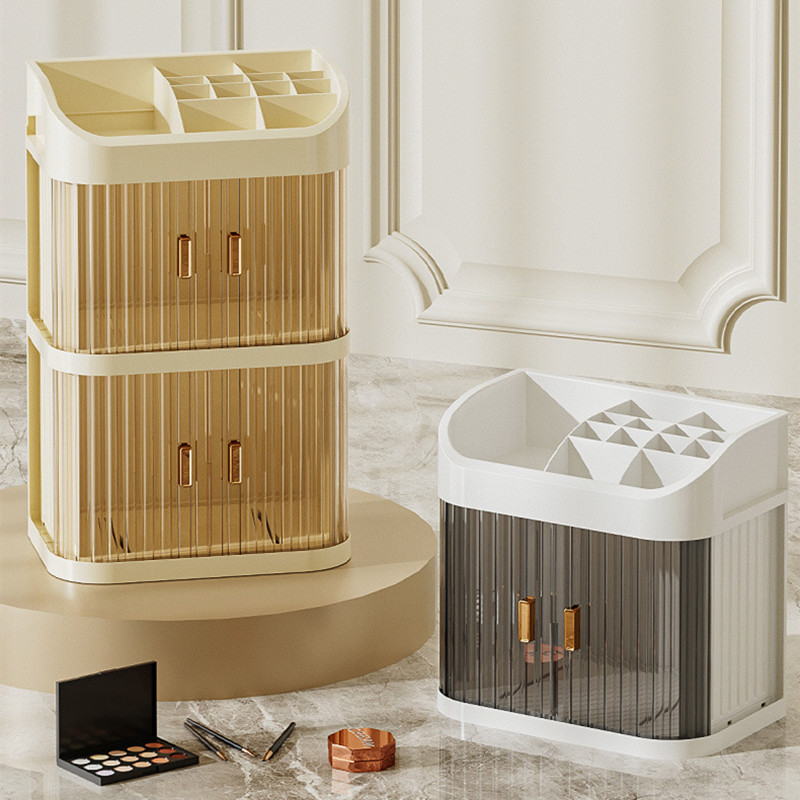 化粧品収納ボックス、デスクトップメイクアップオーガナイザー、 - Luxury Natural Skincare のレビューと価格