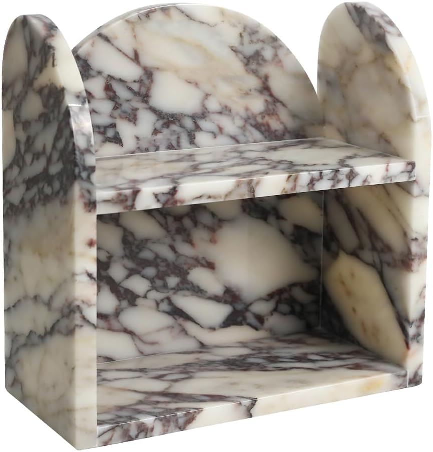 2段天然大理石製バスルームカウンター収納棚、香水・化粧品・ス - Luxury Natural Skincare のレビューと価格