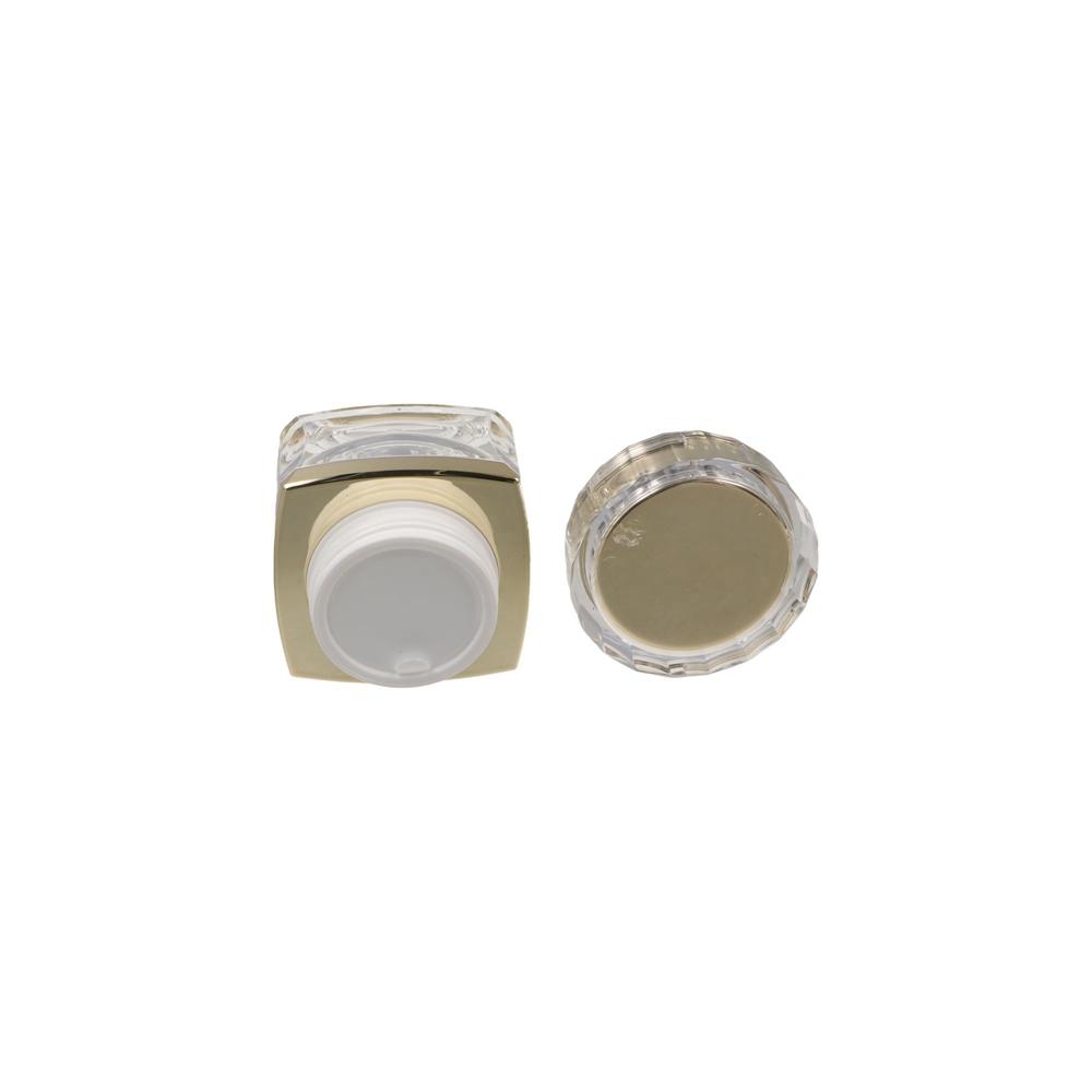 詰め替え可能な高級フェイスクリームポット ゴールドパープル  - Luxury Skincare Jars のレビューと価格