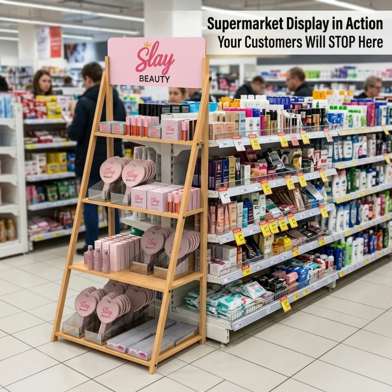 カスタム高級木製化粧品陳列台 香水スキンケア小売店木製ディス - Luxury Skincare Retailers のレビューと価格