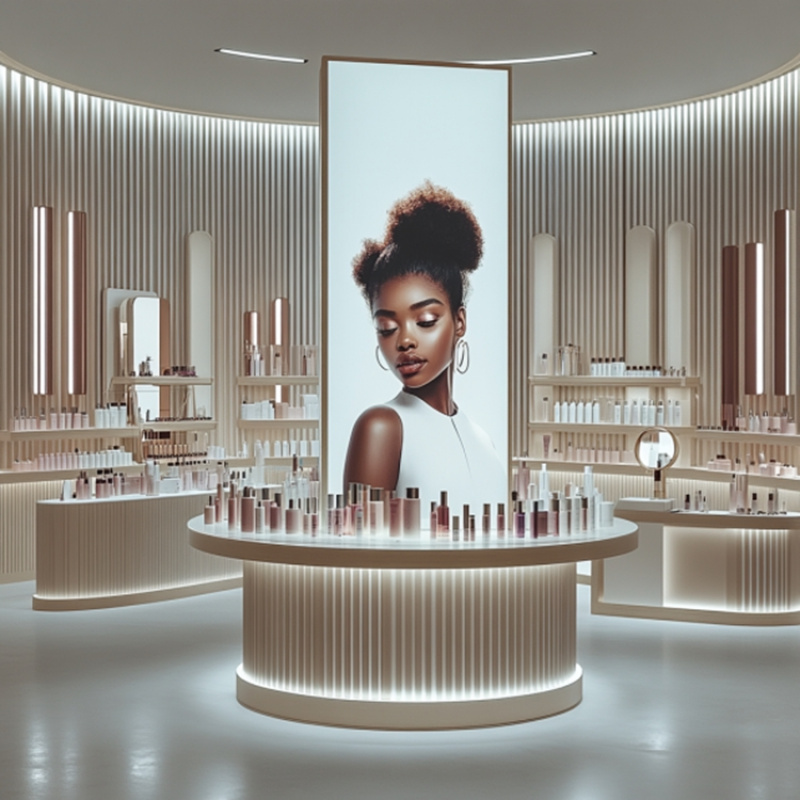 カスタム高級モダンなカスタマイズスキンケア化粧品ディスプレイ - Luxury Skincare Design のレビューと価格